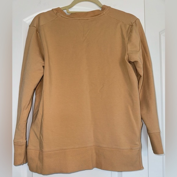 Tan Crewneck Sweatshirt EUC Modal Crew Neck Camel Caramel Daily Ritual R… - Picture 3 of 7